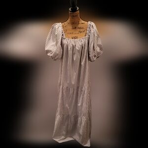 Asos Striped Maxi Dress